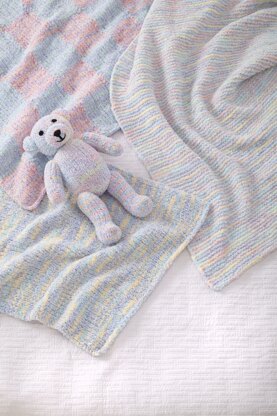 Blankets and Teddy in King Cole Fruitilicious - P6241 - Leaflet