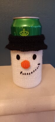 PDF Christmas DK knitting pattern - Can Sleeve Koozie/Cosy/Sleeve/Coozie - Easy to Follow Novelty Gift - Knitting-Xmas Reindeer Snowman Christmas Tree Santa