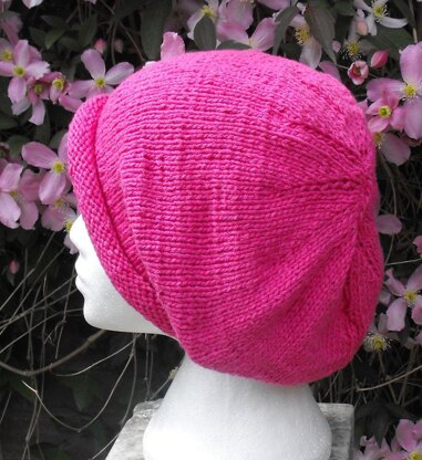 Silky Roll Brim Slouch Knitting Pattern - Madmonkeyknits