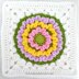 Ruffle Flower Square