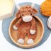Crochet Highland cow snuggler pattern, Highland cow lovey