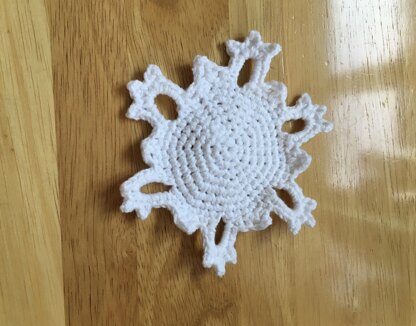 Snowflake coasters