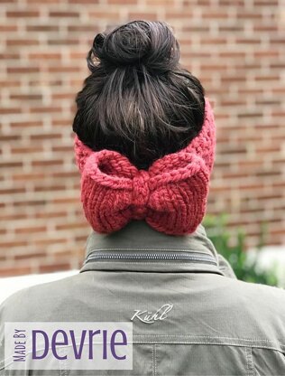 Giant Bow Ear Warmer