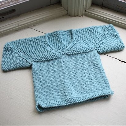 536 Little Knit Pullover - Jumper Knitting Pattern for Babies in Valley Yarns Valley Superwash DK