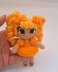 Orange Rainbow Crochet Doll Pattern 3 Levels in 1