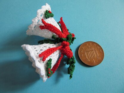 1:12th scale Crochet Christmas Bells