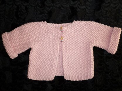 Seed Stitch Baby Cardigan