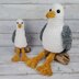 Sidney the Seagull - UK Terminology - Amigurumi