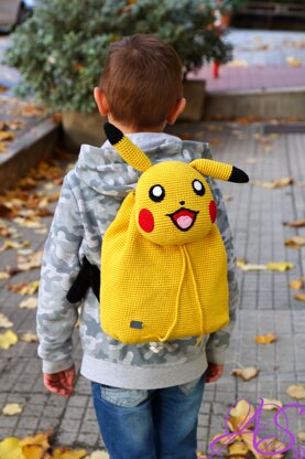 Pikachu Backpack Crochet Pattern