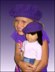 Matching beret, hat pattern for girl's and 18 inch doll. 501