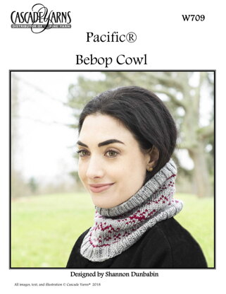 Bebop Cowl in Cascade Yarns Pacific - W709 - Downloadable PDF