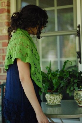 Snow Drops & Snap Peas Shawl