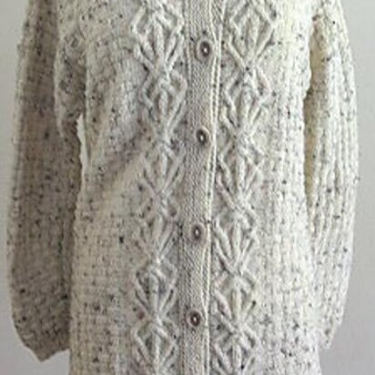 K841-Twisted Path Cable Cardigan