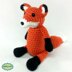 Newborn Fox Hat with Plush Toy