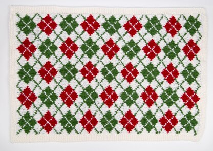 Festive Blanket in Deramores Studio Chunky Acrylic - Downloadable PDF