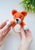 Fox baby rattle amigurumi pattern