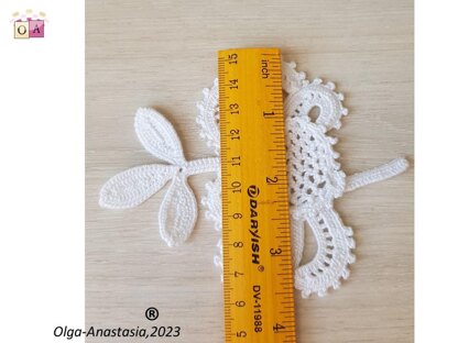 Crochet antique fantasy flower