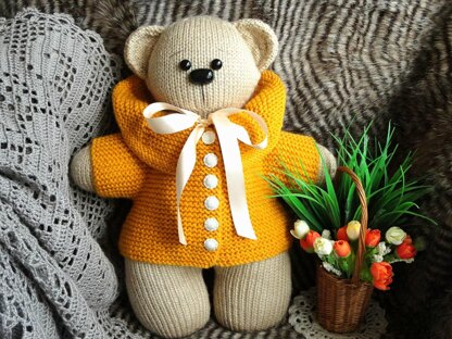 Knitting Pattern Teddy Bear Toy Animal Bear