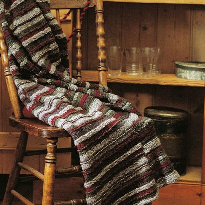 Textured Throw - knitting pattern