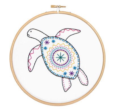 Hawthorn Handmade Turtle Contemporary Embroidery Kit