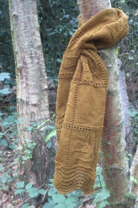 Fossilised Ferns Scarf and mitts