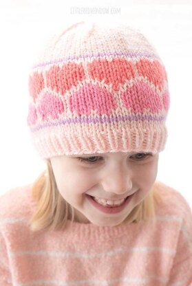 Nested Heart Hat