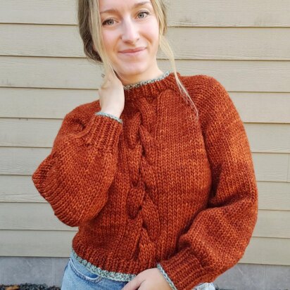 Braided Embers Sweater