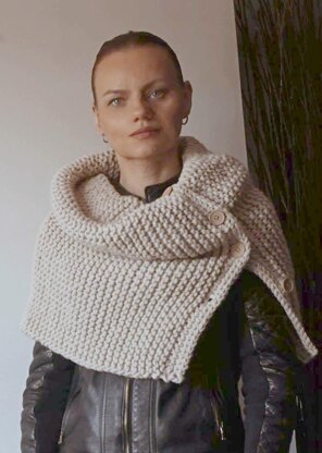 Chunky Infinity Cowl Garter Stitch Scarf Pattern