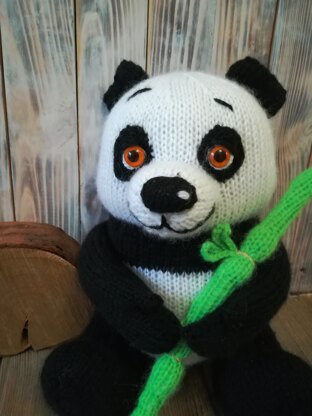 Knit bamboo stick