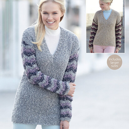 Tunic and Sweater in Sirdar Bouffle - 7393 - Downloadable PDF