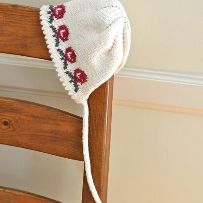 Rosebud Bonnet - knitting pattern