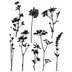 Stampers Anonymous Tim Holtz Cling Stamps 7"X8.5" - Wildflowers