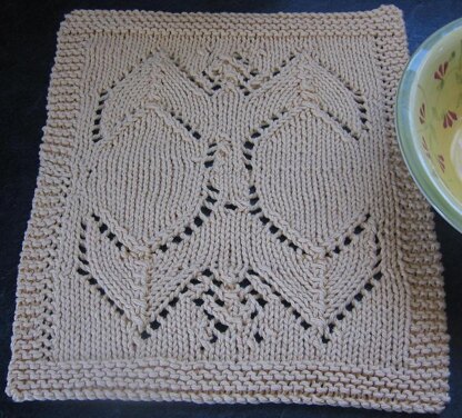 Bat Dishcloth Afghan Square block Rag Clean 10" x 12"