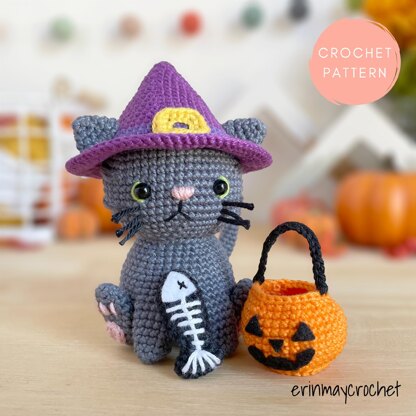 Spooky Little Cat Amigurumi Crochet Pattern