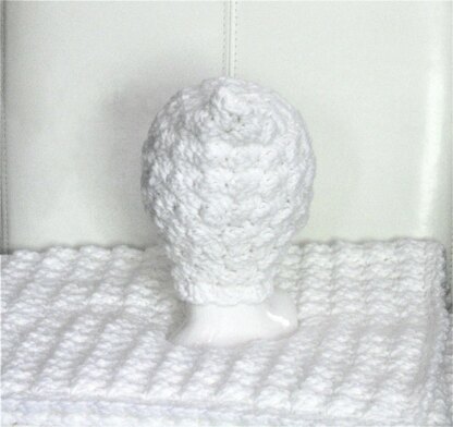 Easy Crochet Baby Puff Pixie Bonnet and Blanket