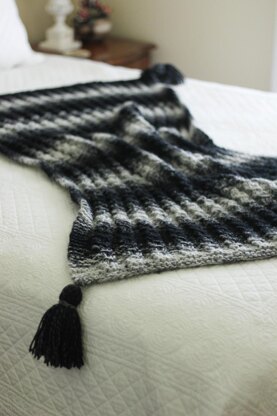 Faux Cable Blanket