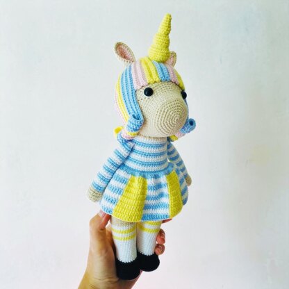 Crochet unicorn, Amigurumi unicorn, Amigurumi unicorn Luna