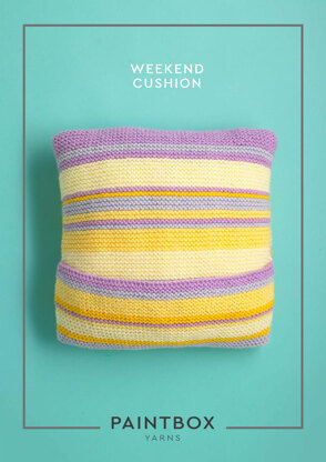 "Weekend Cushion" - Free Cushion Knitting Pattern For Home in Paintbox Yarns Simply Chunky