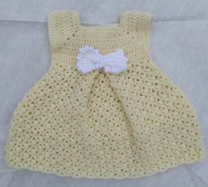 Crochet Pleated Baby Dress