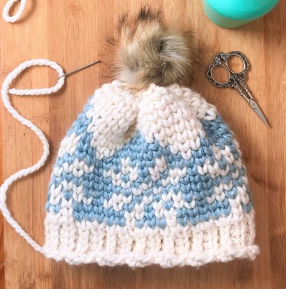 Ice Crystals Chunky Beanie