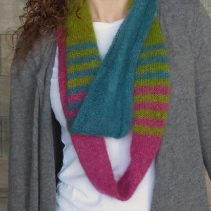 Cafe in New York Infinity Scarf - knitting pattern