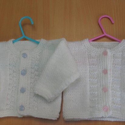 Basic baby cardi - 2 options