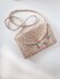 Clutch with raffia yarn