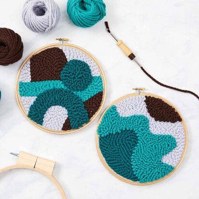 The Modern Crafter Waves Beginner Punch Needle Kit (2 patterns)