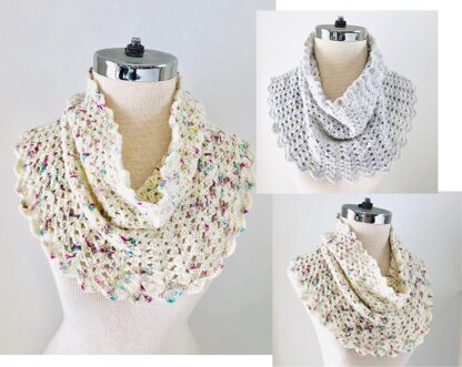 Elegant Lace Cowl Scarf