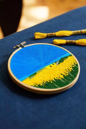 Sunflower Fields by Victoria Rose Richards Intermediate Embroidery Kit