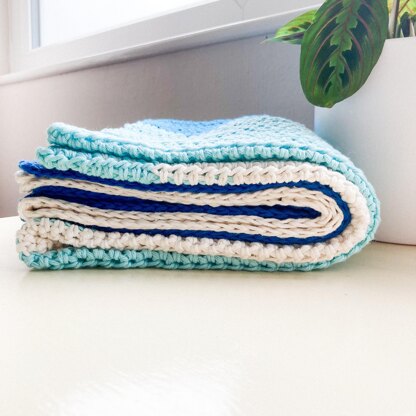 Ocean waves baby online blanket