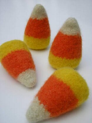Felted Woolly Candy Corn