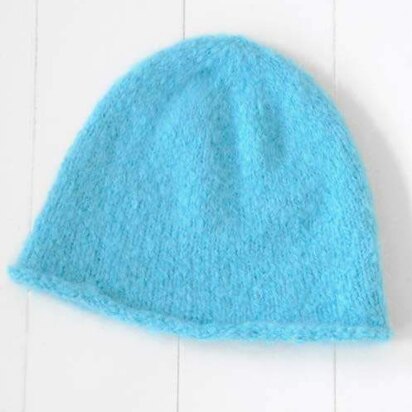 Brushed Suri Hat in Blue Sky Fibers - T5 - Downloadable PDF