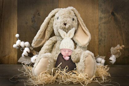 Baby Bunny Ears Hat Easter Newborn Photography Prop Spring